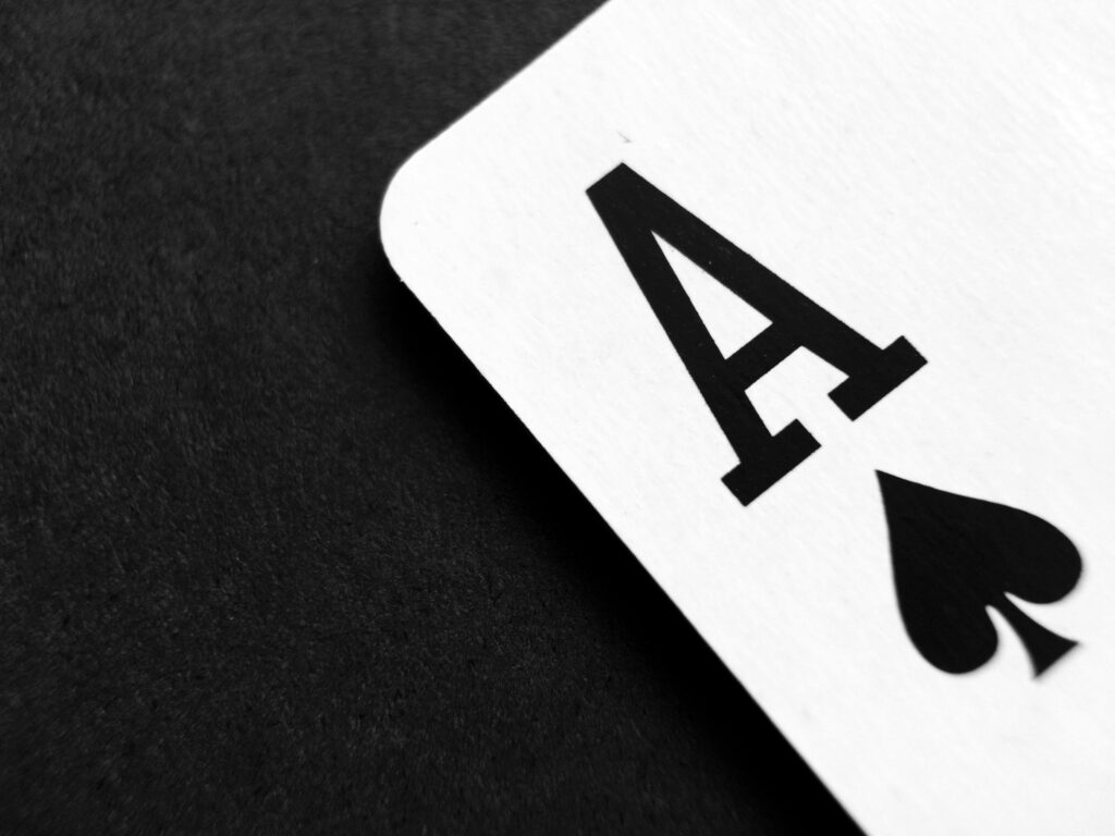 pexels photo 262333 262333 Detailed view of an Ace of Spades card symbolizing luck and strategy.